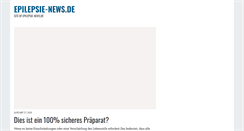 Desktop Screenshot of epilepsie-news.de